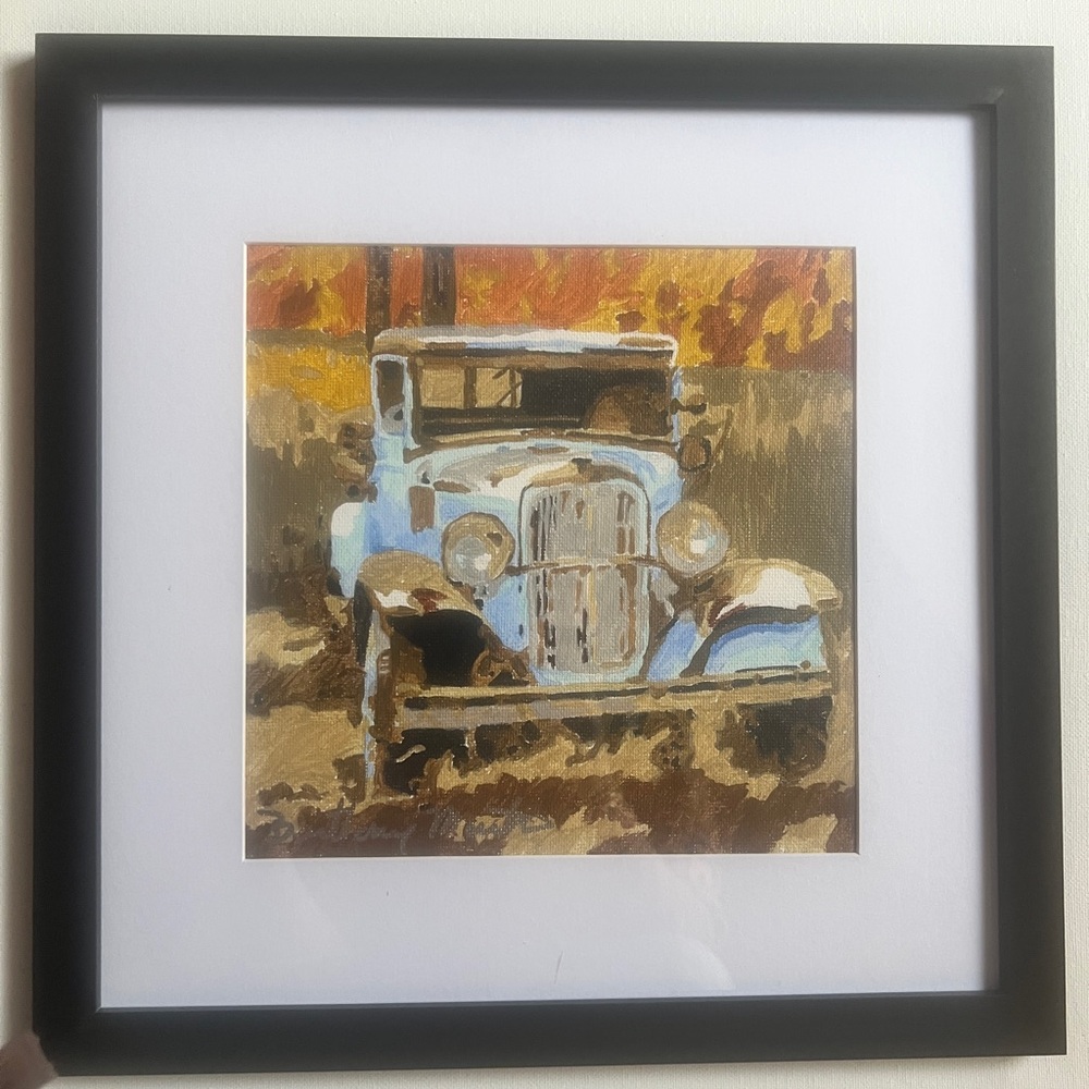 🌺🌺SOLD🌺🌺Vintage Car Art Painting by Brittony Martin